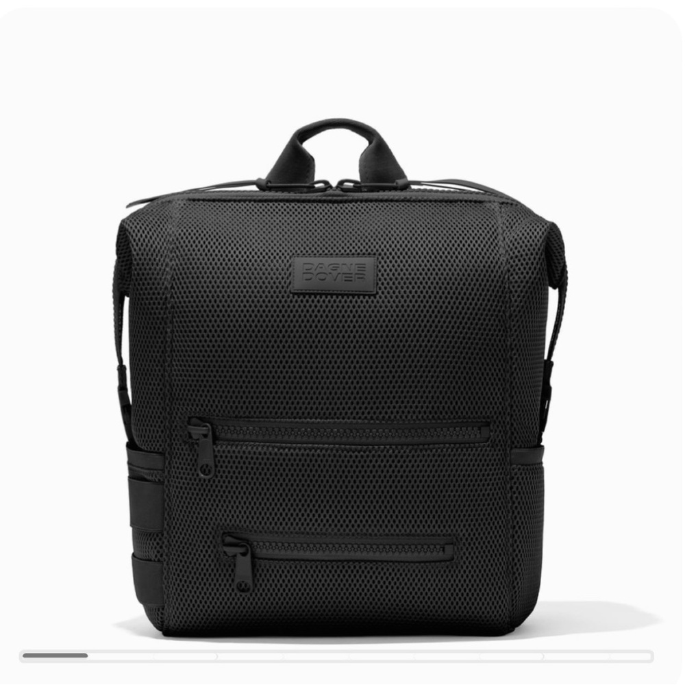 Dagne Dover Large Indi Diaper Bag - Black Mesh - NWT